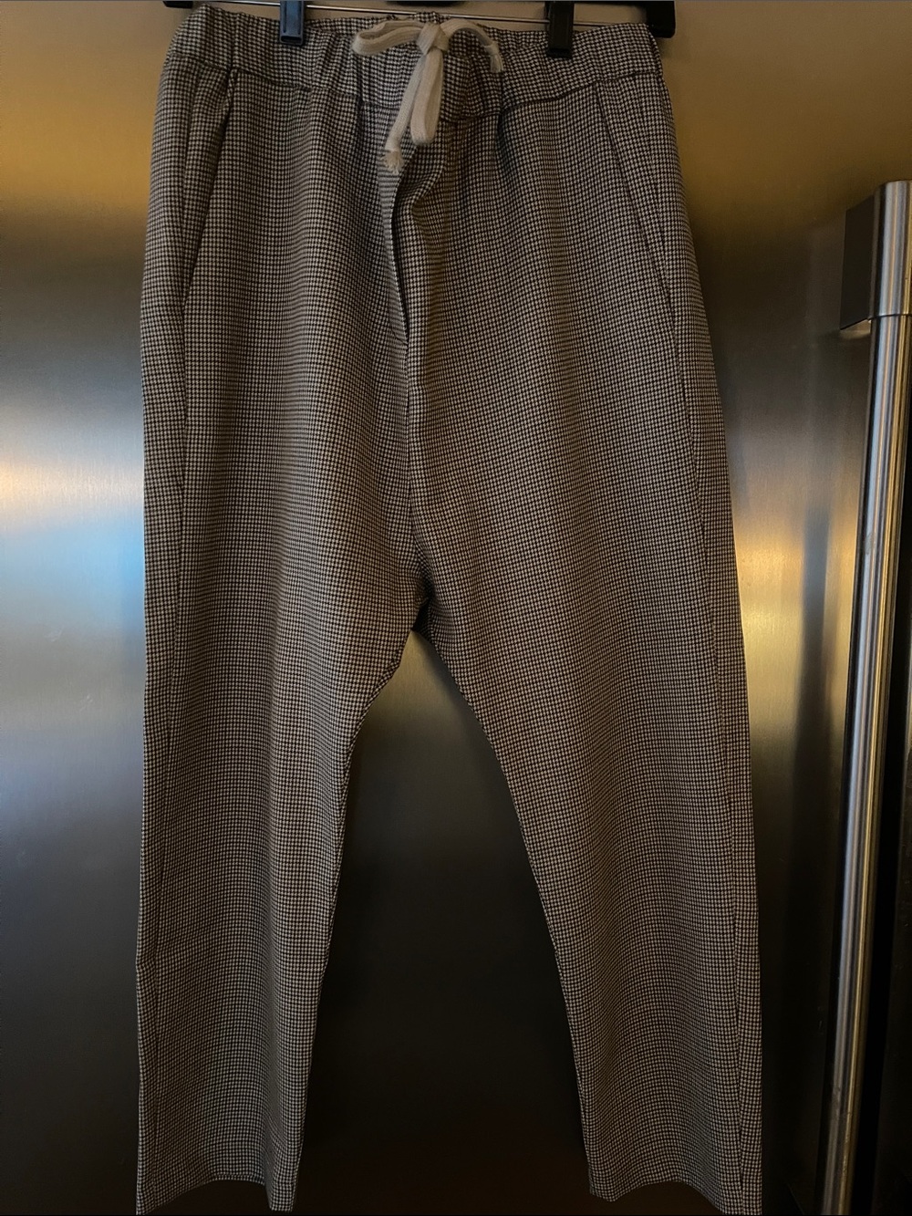 Nili Lotan drop crotch plaid pants. Size Small